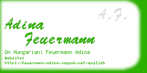 adina feuermann business card